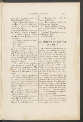 La imprenta en Santiago de Cuba