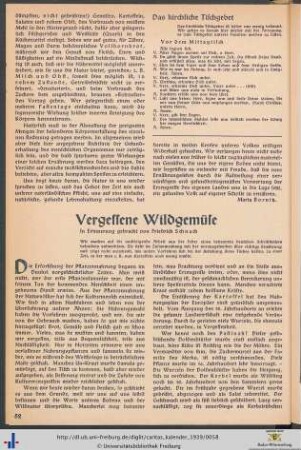 Vergessene Wildgemüse.