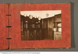 Album mit Fotografien aus dem Palazzo ZuccariAnsicht des kleinen Esszimmers neben der Sala Villa Lante (Sala da pranzo) - Riccio-Album
