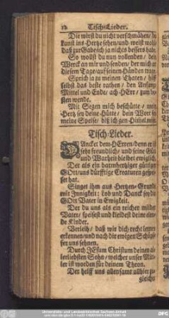 Tisch-Lieder.