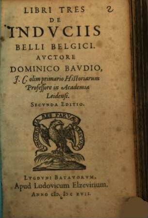 Libri III. de induciis belli Belgici