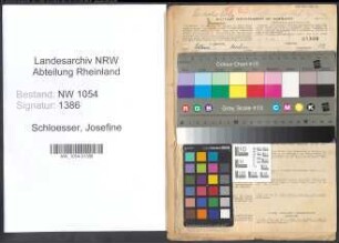 Entnazifizierung Josefine Schloesser , geb. 02.08.1910 (Naeherin)