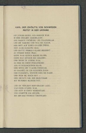 Karl der Zwölfte von Schweden reitet in der Ukraine.