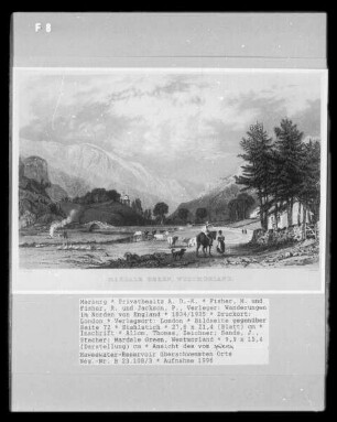 Wanderungen im Norden von England, Band 2 — Bildseite gegenüber Seite 72 — Mardale Green, Westmorland