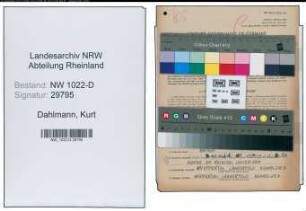 Entnazifizierung Kurt Dahlmann , geb. 06.07.1919 (Kraftfahrer)