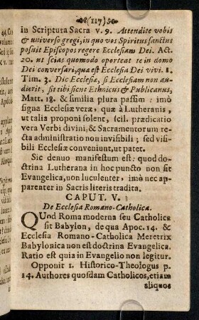 117-122, Caput V