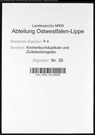 Kirchenbuchduplikate der evangelischen Gemeinde (GHT 1851-1872, G 1873, GHT 1874). (Gemeinde: Brackel, evangelische Gemeinde)