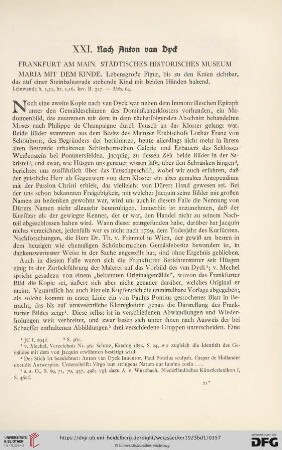 XXI. Nach Anton van Dyck