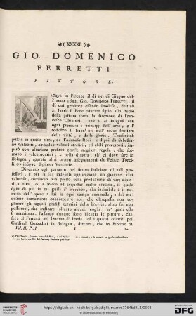 Gio. Domenico Ferretti pittore