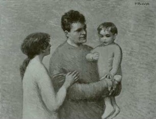 Familie in Blau
