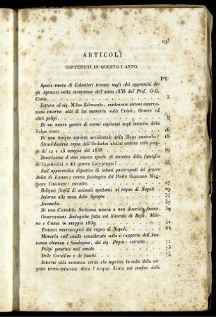 Articoli Contenuti in Questo i Anno.