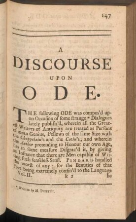 A Discourse upon Ode