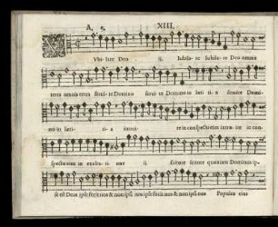XIII. Iubilate Deo omnis terra