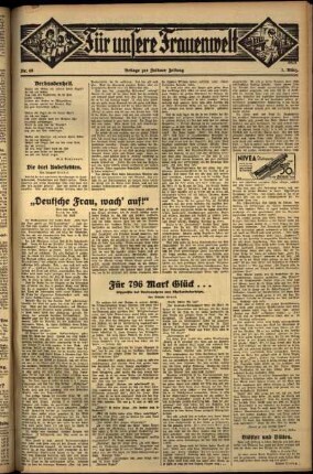 Zweite Ausgabe vom Donnerstag, den 01. März 1934.