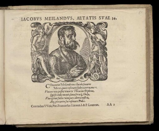 Blidnis von Jakob Meiland und Gedicht von Conrad Weis