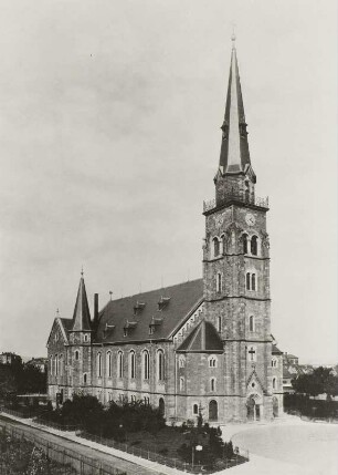 Dresden-Löbtau, Friedenskirche, Gesamtansicht von Südwesten