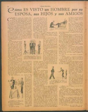 Cómo es visto un hombre por su esposa, sus hijos y sus amigos