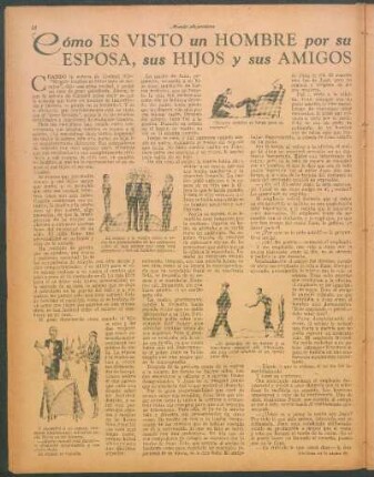 Cómo es visto un hombre por su esposa, sus hijos y sus amigos