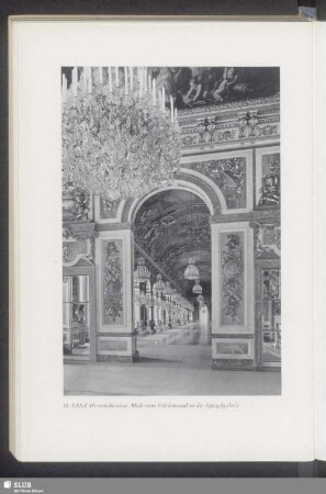 54. Schloß Herrenchiemsee. Blick vom Friedenssaal in die Spiegelgalerie