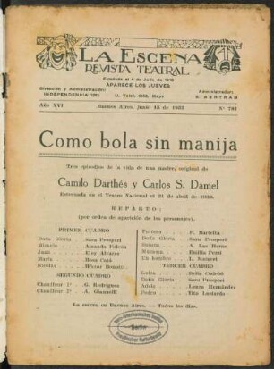 Como bola sin manija : tres episodios de la vida de una madre
