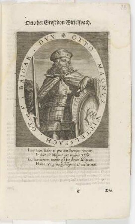 Bildnis des Otto Magnvs Wittelspach, Baioariae Dvx