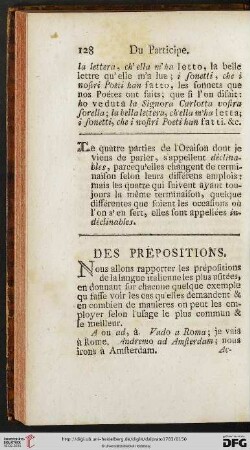 Des prépositions