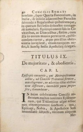 Titulus IX. De majoritate, & obedientia.