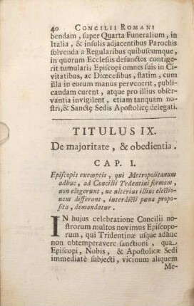 Titulus IX. De majoritate, & obedientia.