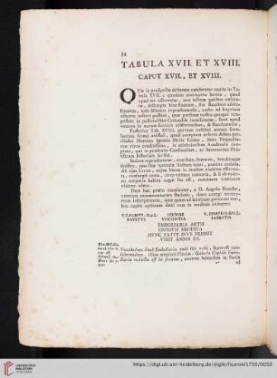 Tabula XVII. et XVIII. Caput XVII., et XVIII