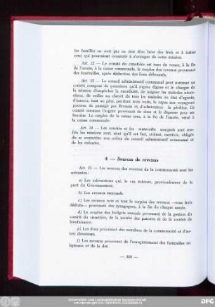 4 — Sources de revenus