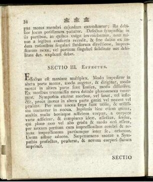 Sectio III. Effectus.