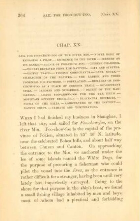 Chap. XX. Sail for Foo-Chow-Foo on the river Min. - Novel mode of engaging a pilot. - Entrance to ...