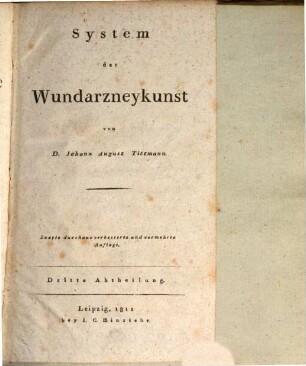 Lehrbuch der Chirurgie : zu Vorlesungen für das Dresdner Collegium Medico-Chirurgicum bestimmt, 3