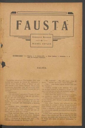 Fausta : Romance heróico