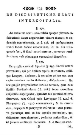 De Distributione Nervi Intercostalis.