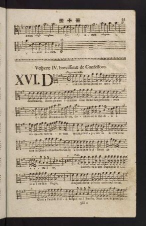 31-36, Vesperae IV. brevissimae de Confessore.