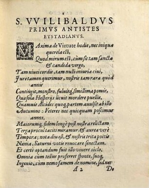 Mvsæ Divis Eystettensibvs, Et Reverendiss. Ac Illvstriss. Principi, Domino, Domino Ioanni Christophoro Episcopo Eystettensi : Ob Gymnasivm Societati Iesv Recens Erectvm, Gratæ