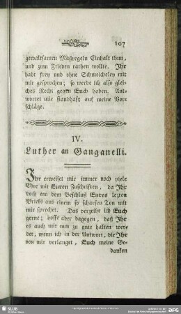 IV. Luther an Ganganelli