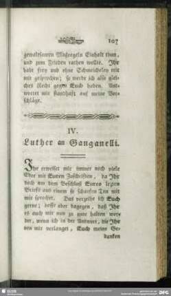 IV. Luther an Ganganelli