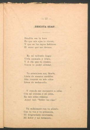 ¡Bendita seas!...