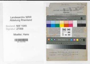 Entnazifizierung Hans Moeller , geb. 21.03.1908 (Bankangestellter)