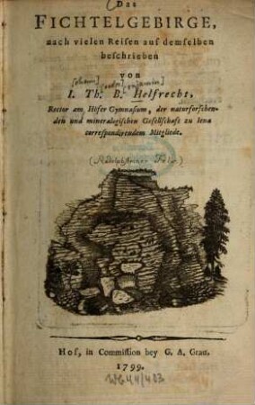 Das Fichtelgebirge, 1. Von dem eigentlichen Fichtelgebirge überhaupt und den einzelnen Gegenden desselben