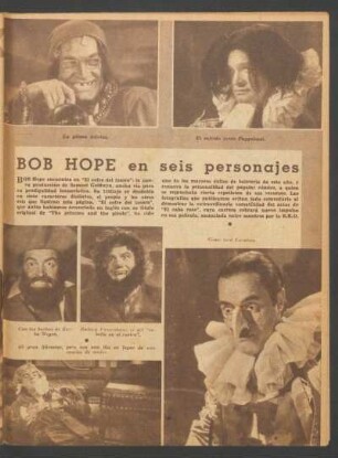 Bob Hope en seis personajes