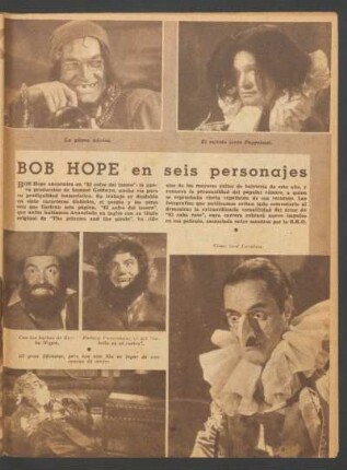Bob Hope en seis personajes