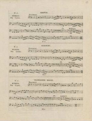 Basson, Serpent, Trombonne Basse.