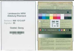 Entnazifizierung Georg Goebel , geb. 24.04.1893 (Polizist)