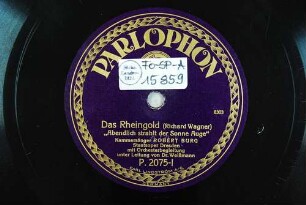 Das Rheingold : "Abendlich strahlt der Sonne Auge" / [Text und Musik:] Richard Wagner