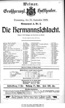 Die Hermannsschlacht