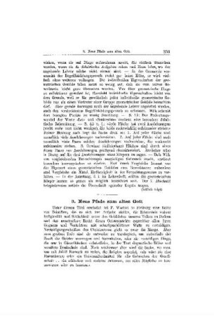 Neue Pfade zum alten Gott