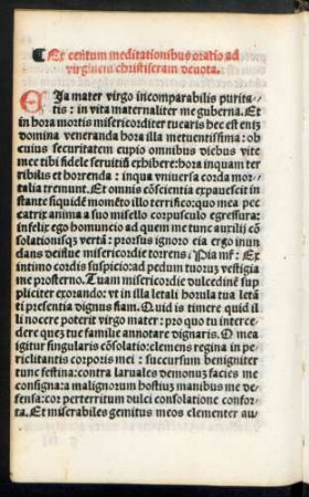 Ex centum meditationibus oratio ad virginem christiferam devota.